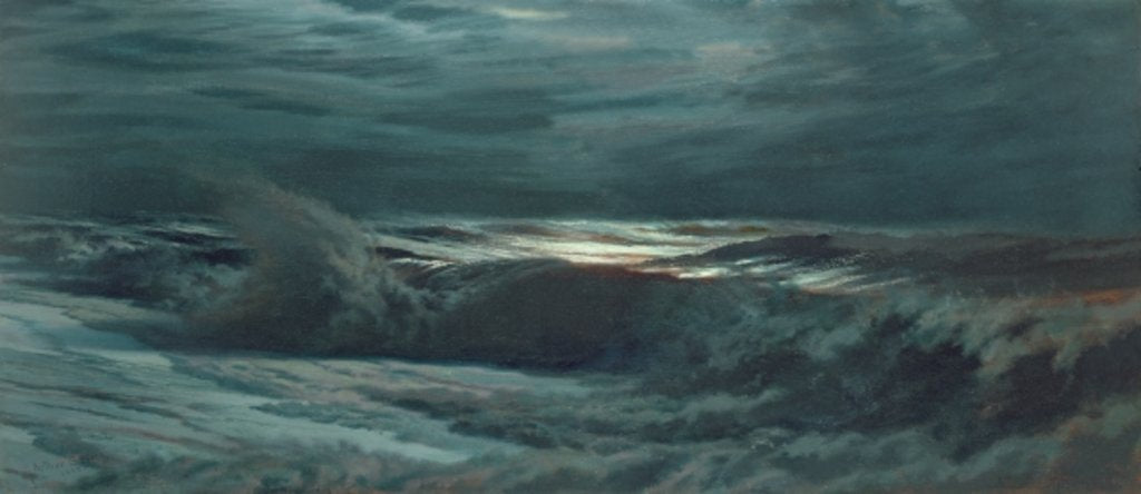 Detail of Night Wave, 1883 by Joseph Arthur Palliser Severn