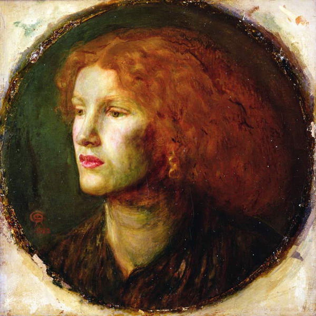 Detail of Portrait of Fanny Cornforth, c.1860 by Dante Gabriel Charles Rossetti