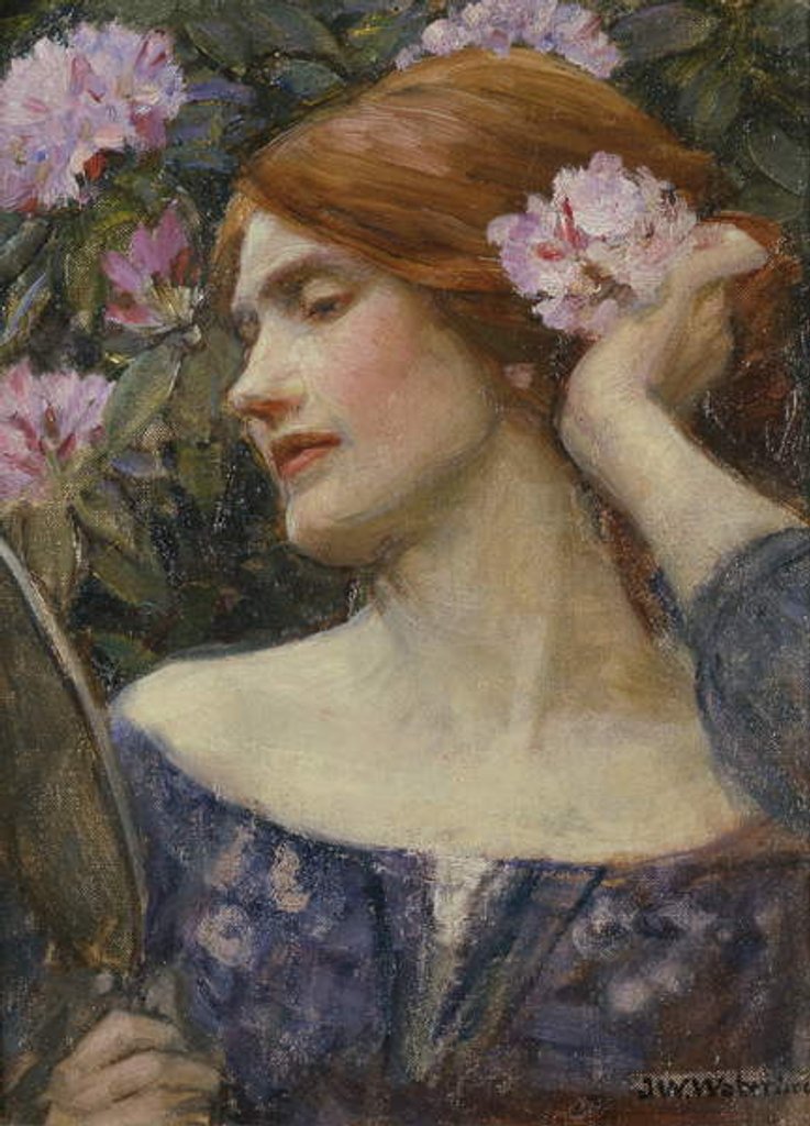 Detail of Vanity, c.1910 by John William Waterhouse
