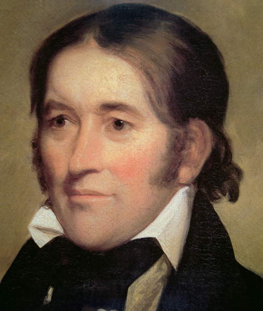 Detail of David Crockett 1834 by John Neagle