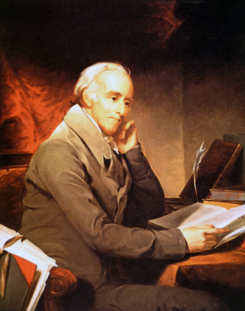 Detail of Benjamin Rush, 1812 by Thomas Sully