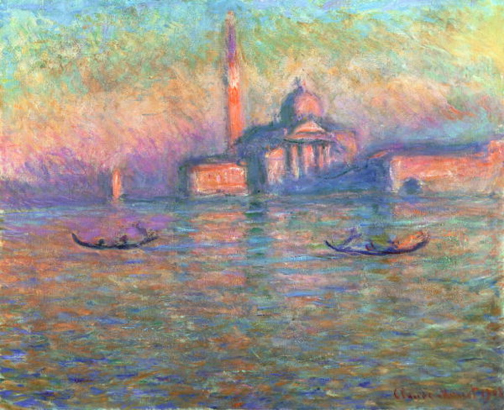 Detail of San Giorgio Maggiore, Venice, 1908 by Claude Monet
