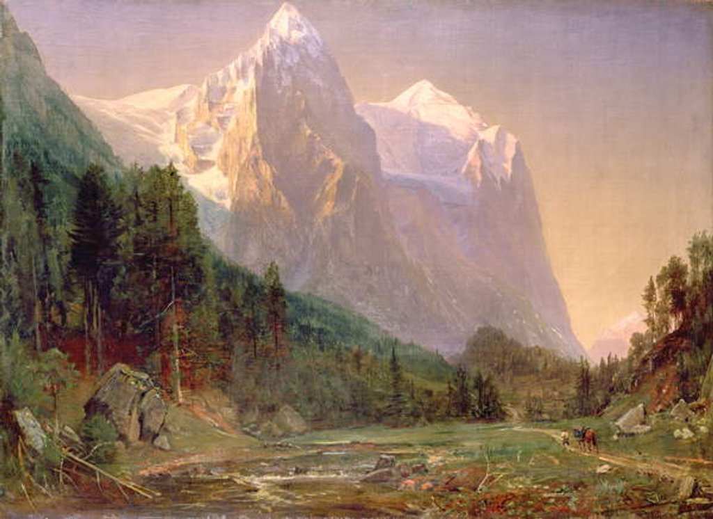 Detail of Sunrise on the Wetterhorn, 1858 by Thomas Worthington Whittredge