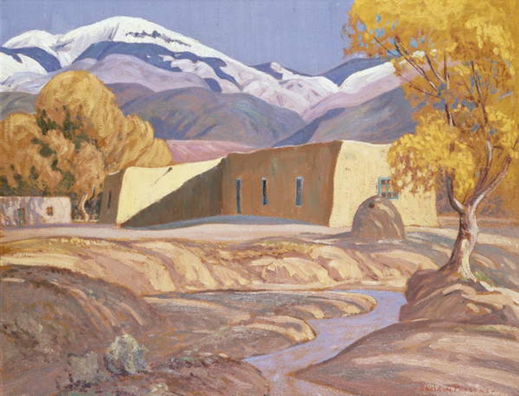 Detail of Early Snow by Orrin Sheldon Parsons
