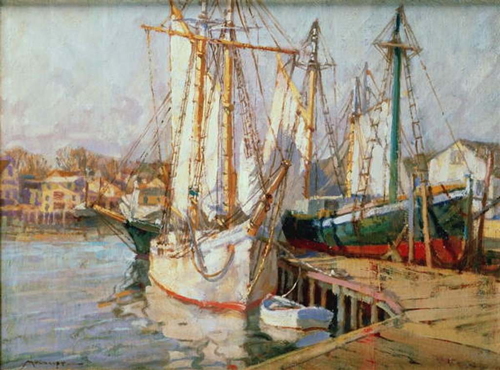 Detail of The Yankee at Gloucester by Frederick John Mulhaupt