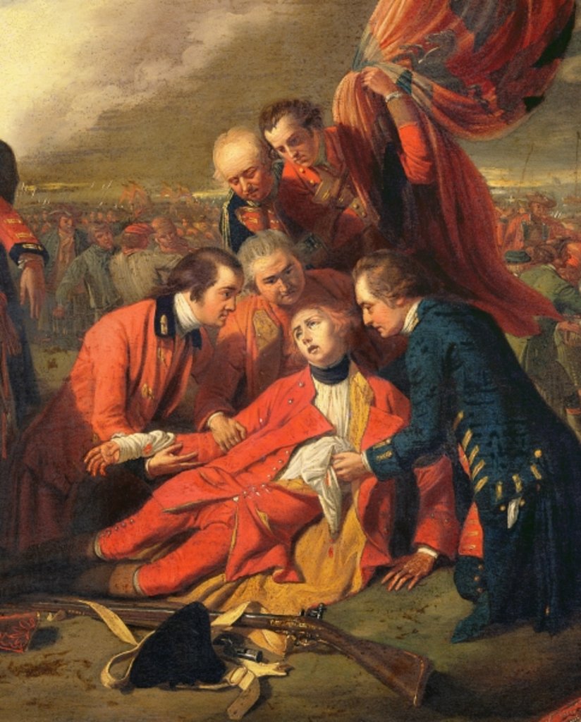 Detail of The Death of General Wolfe, c.1771 by Benjamin West