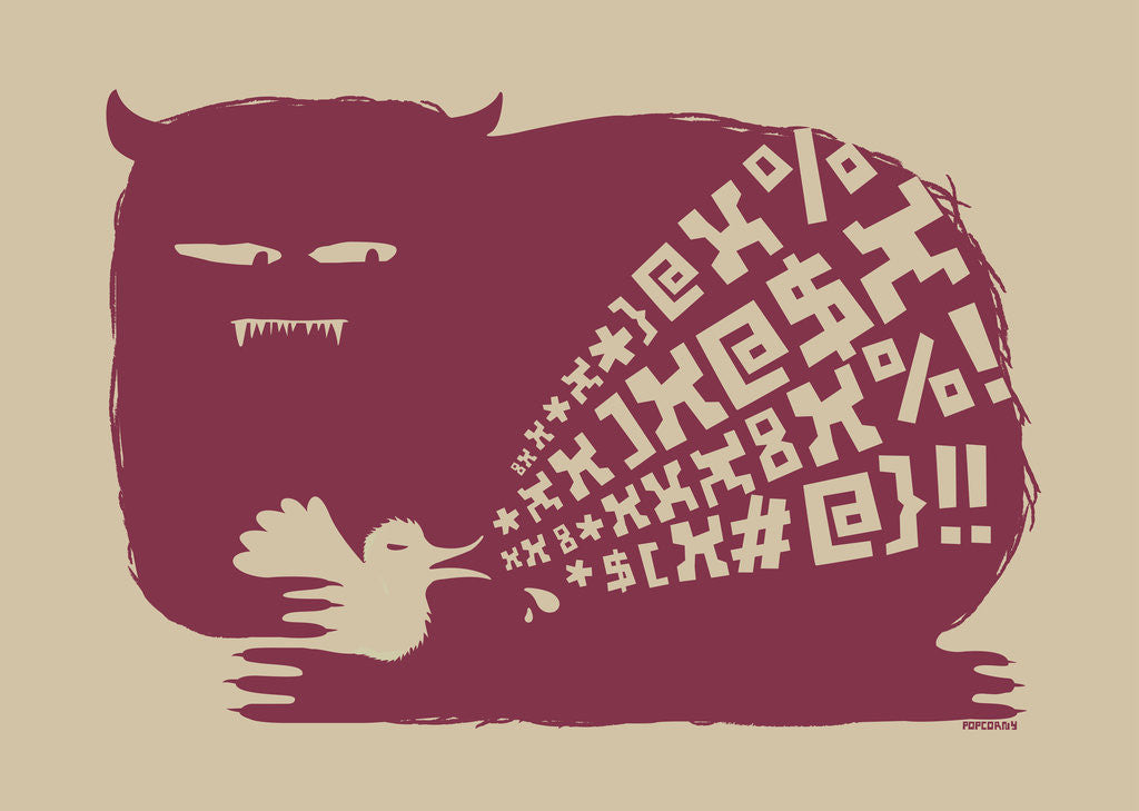 Detail of Look at the Potty Mouth on That! by Popcorny