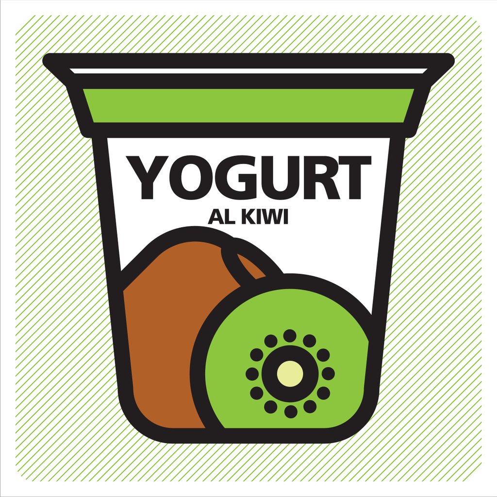 Detail of Kiwi yogurt by PIT-POP - Antonella Tolve