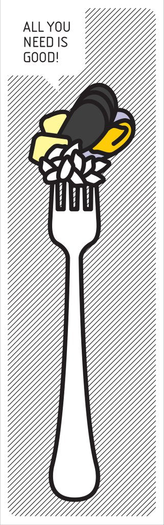 Detail of Riso, patate e cozze fork by PIT-POP - Antonella Tolve