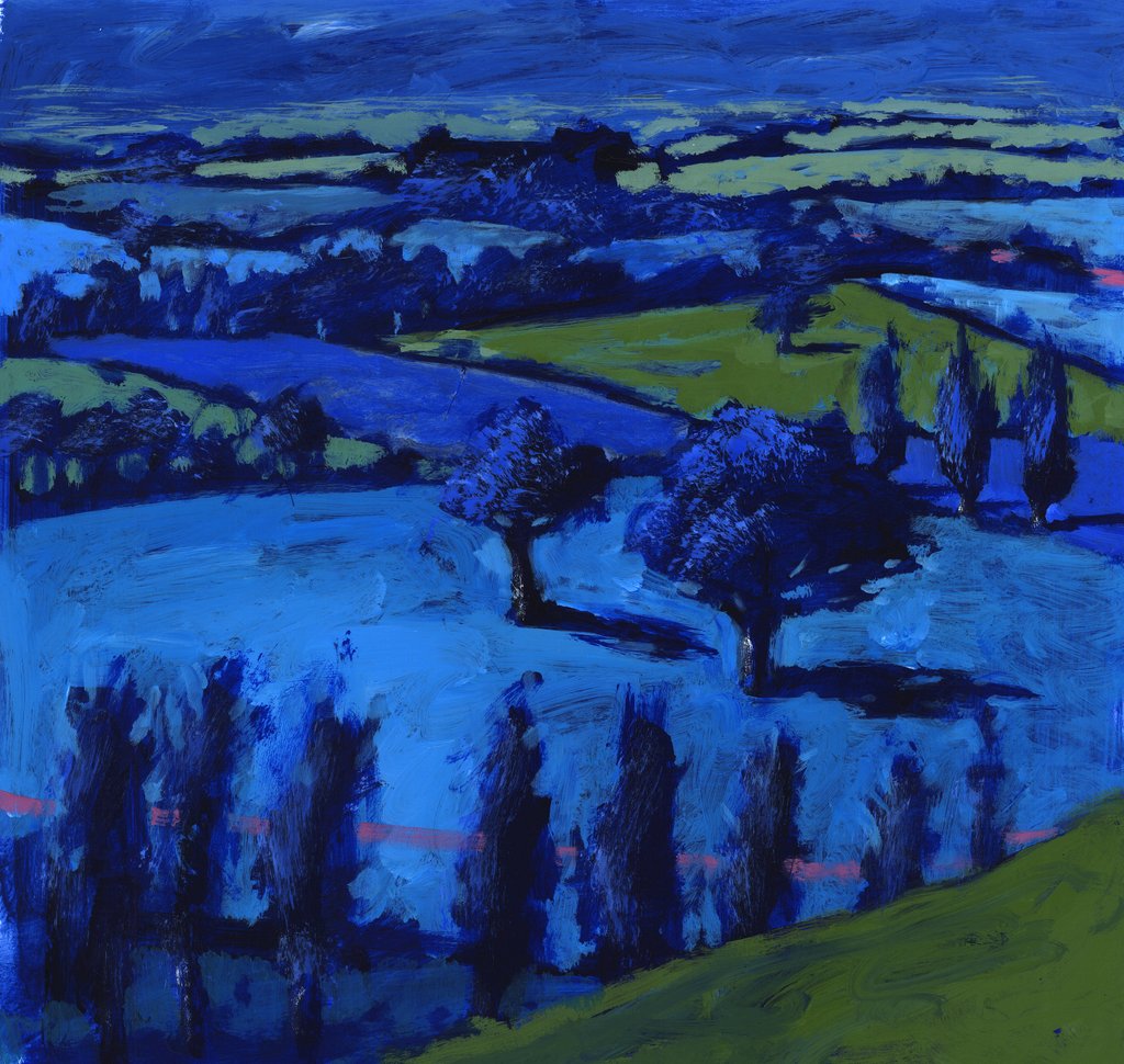 Detail of Blue landscape, 2009 by Paul Powis