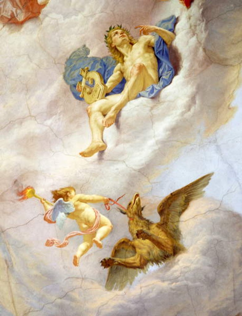 Detail of Apollo by Cesare Mariani