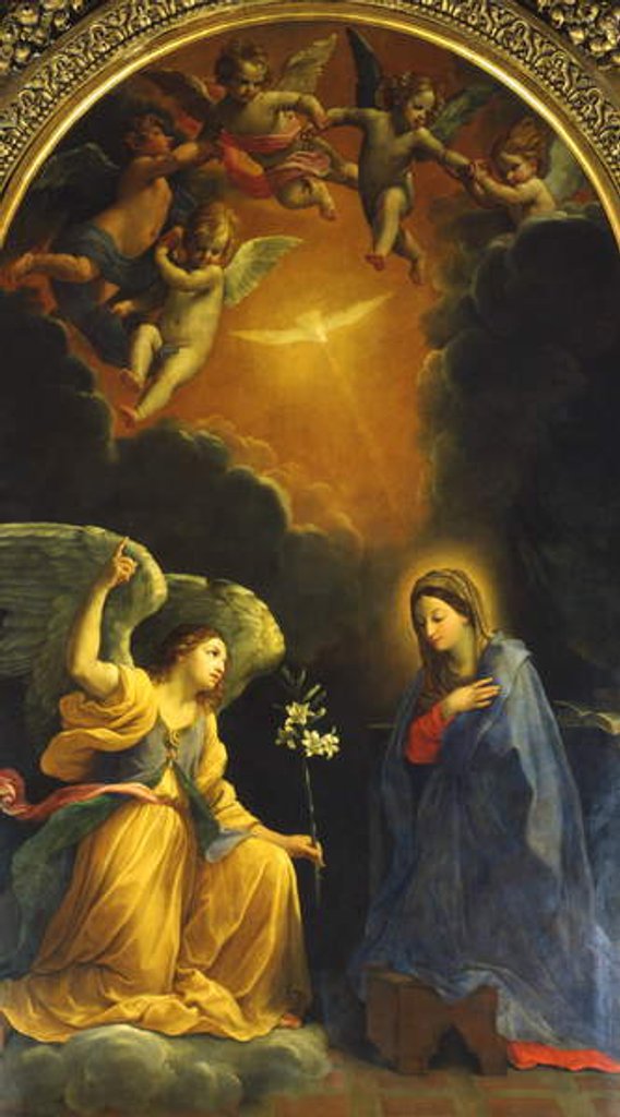 Detail of The Annunciation by Guido Reni