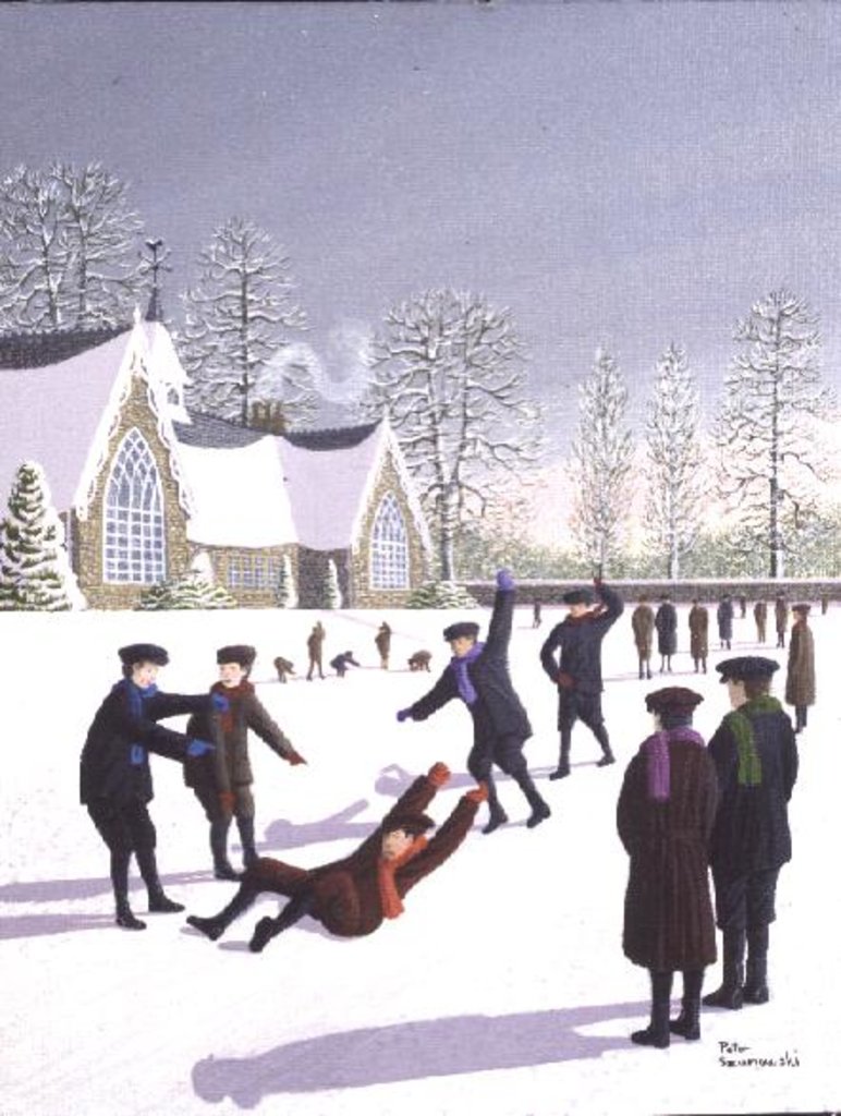 Detail of School Yard Sliding by Peter Szumowski