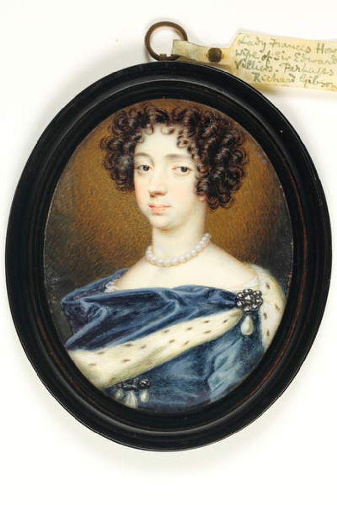 Detail of Lady Frances Howard by Richard Gibson