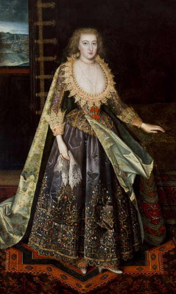 Detail of Lady called Margaret Stuart, Countess of Nottingham, c.1620 by Paul van (attr.to) Somer