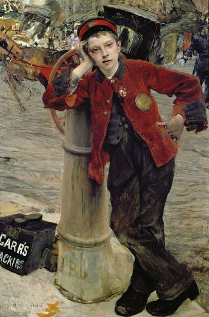 Detail of London Bootblack, 1882 by Jules Bastien-Lepage