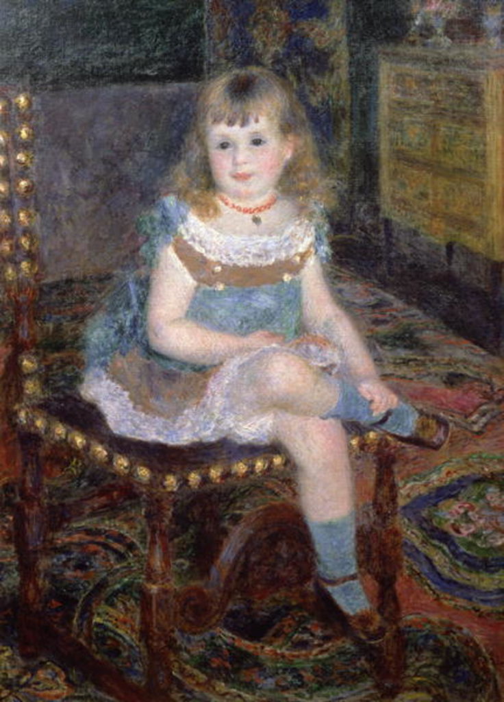 Detail of Portrait of Mlle. Georgette Charpentier, 1876 by Pierre Auguste Renoir
