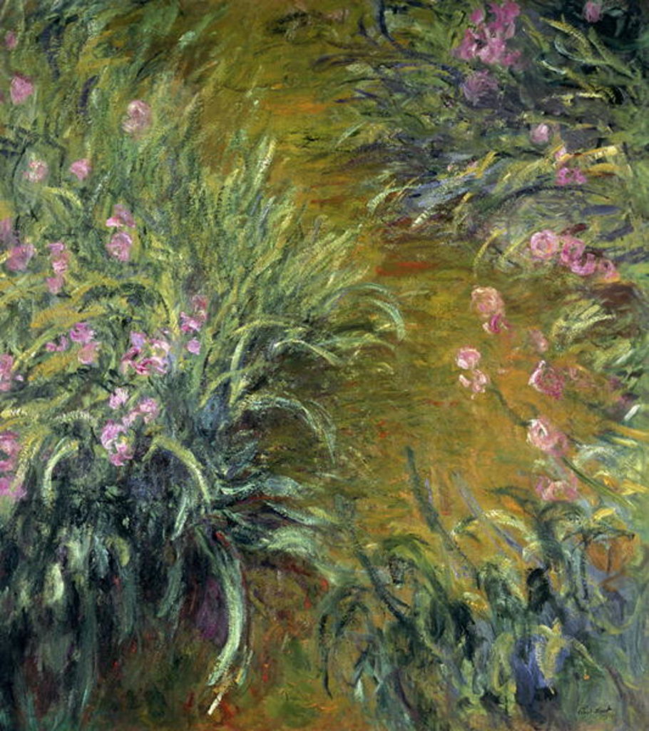 Detail of Iris by Claude Monet
