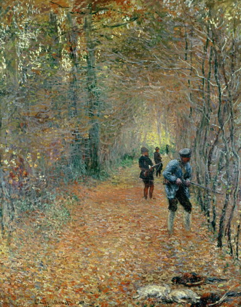 Detail of The Shoot, 1876 by Claude Monet