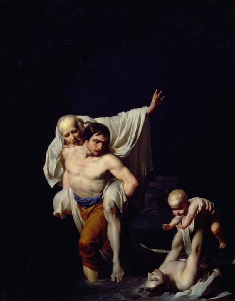 Detail of The Flood, c.1789 by Jean-Baptiste Regnault