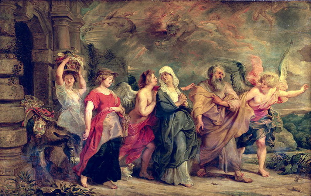 Detail of Lot's Family Leaving Sodom, 1625 by Peter Paul Rubens