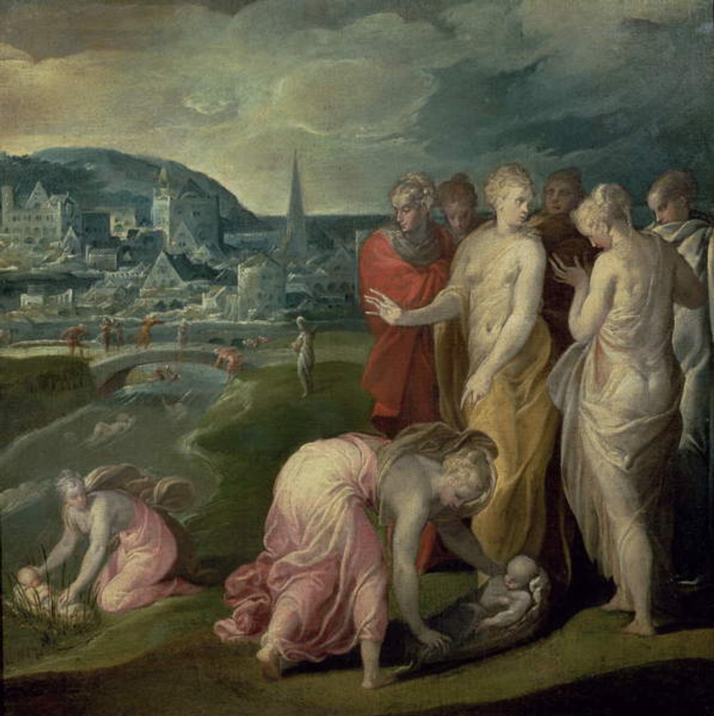 Detail of The Finding of Moses by Nicolo dell' Abate