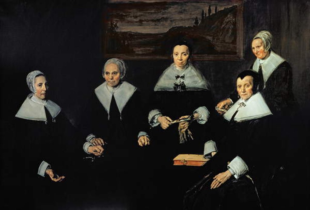 Detail of The Regentesses of the Old Men's Almhouse, Haarlem, 1664 by Frans Hals