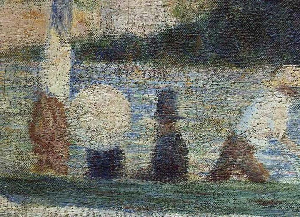 Detail of Bathers at Asnieres, 1884 by Georges Pierre Seurat