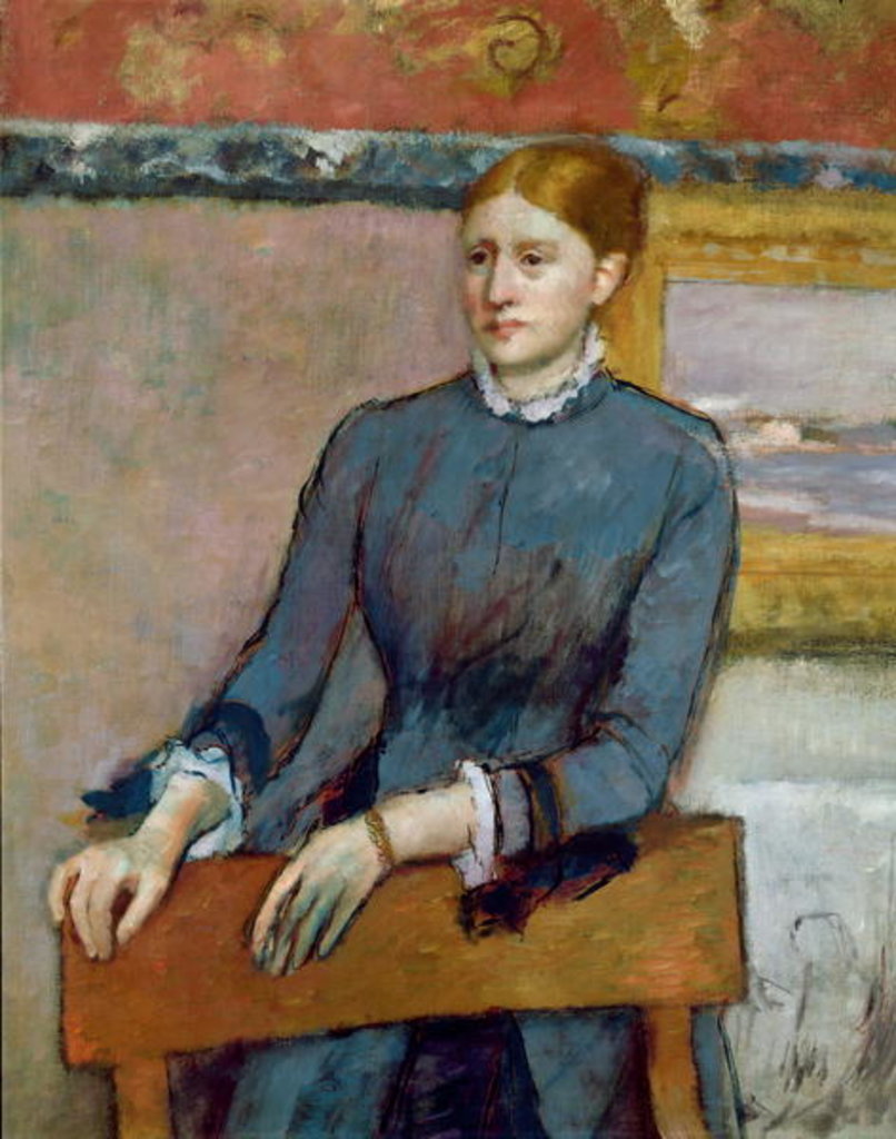 Detail of Portrait of Helene Rouart in her Father's Study by Edgar Degas