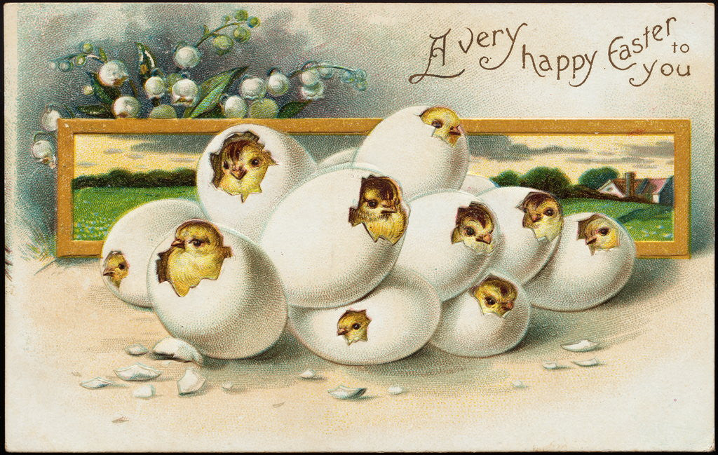 Detail of Easter Greetings Postcard by Anonymous