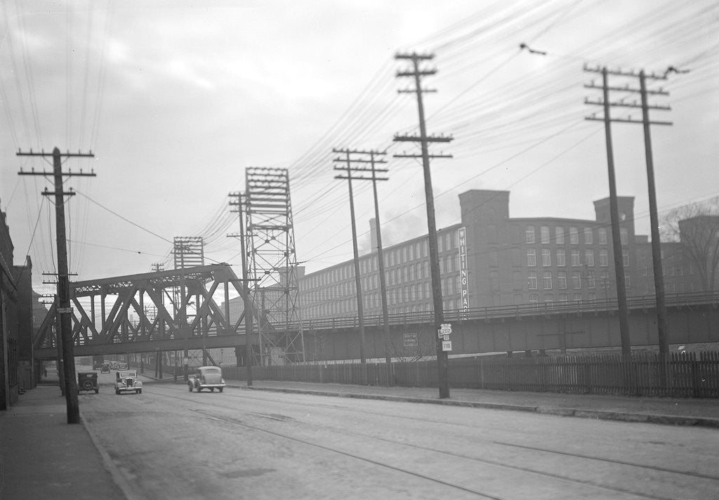 Detail of Mt. Holyoke, Massachusetts - Scenes. An old mill of absentee ownership by Lewis Hine