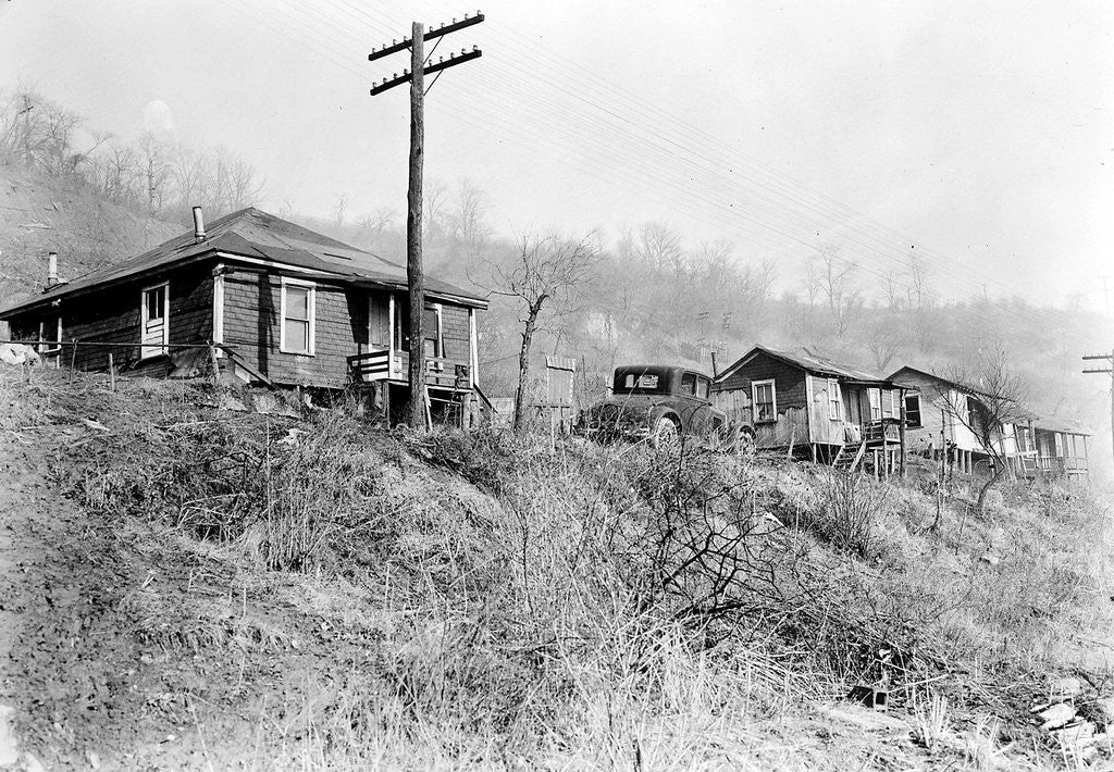 Detail of Scott's Run, West Virginia. Sessa Hill by Lewis Hine