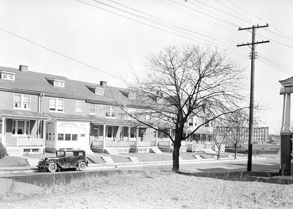Detail of Lancaster, Pennsylvania - Housing. Stehli silk workers' houses by Lewis Hine