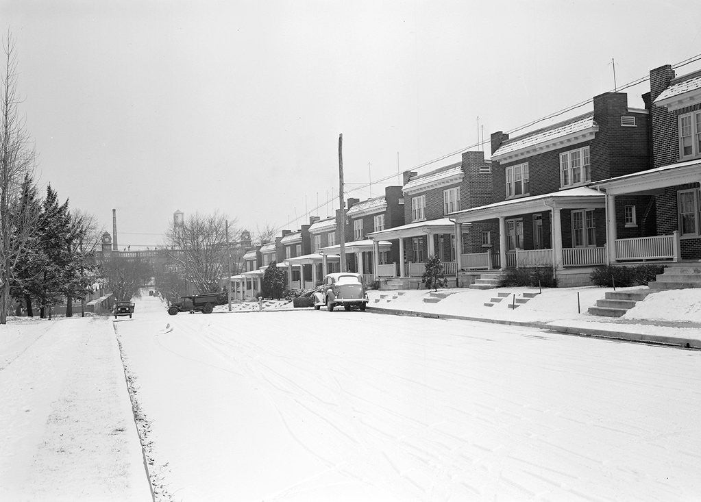 Detail of Lancaster, Pennsylvania - Housing. Houses erected by Hamilton Development Company to be sold to their workers, 1936 by Lewis Hine