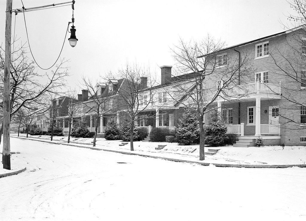 Detail of Lancaster, Pennsylvania - Housing. Houses erected by Hamilton Development Company to be sold to their workers, 1936 by Lewis Hine