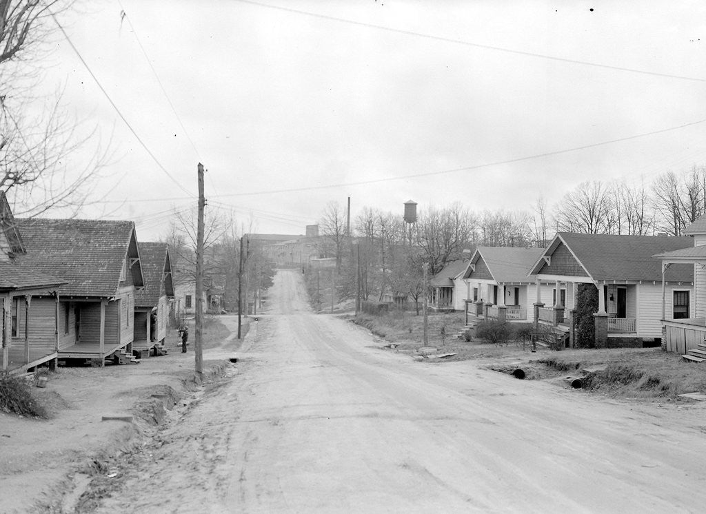 Detail of High Point, North Carolina - Housing. Homes of furniture workers in the same district often vary greatly by Lewis Hine