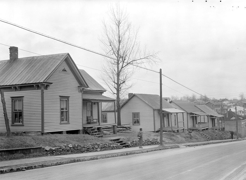 Detail of High Point, North Carolina - Housing. Row of company-owned homes of furniture workers by Lewis Hine