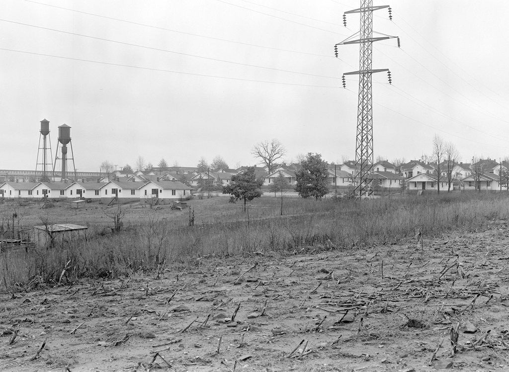 Detail of High Point, North Carolina - Housing. General view of company-owned mill village - Highland Yarn Mills by Lewis Hine