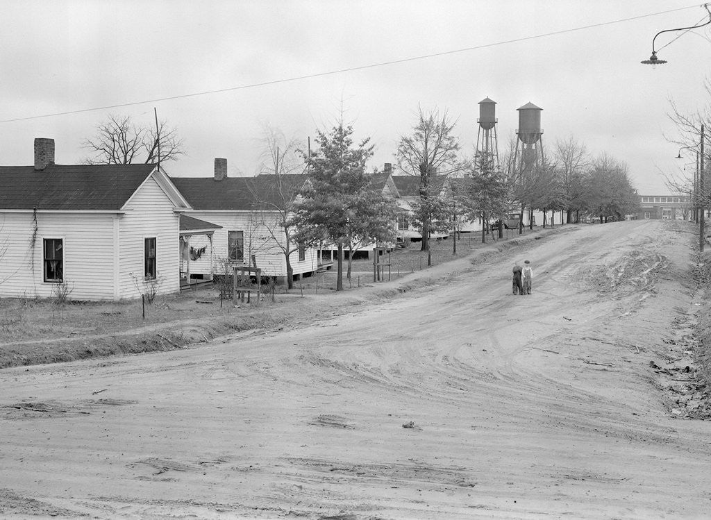 Detail of High Point, North Carolina - Housing. Some of the homes in Highland Yarn Mills company-owned village by Lewis Hine