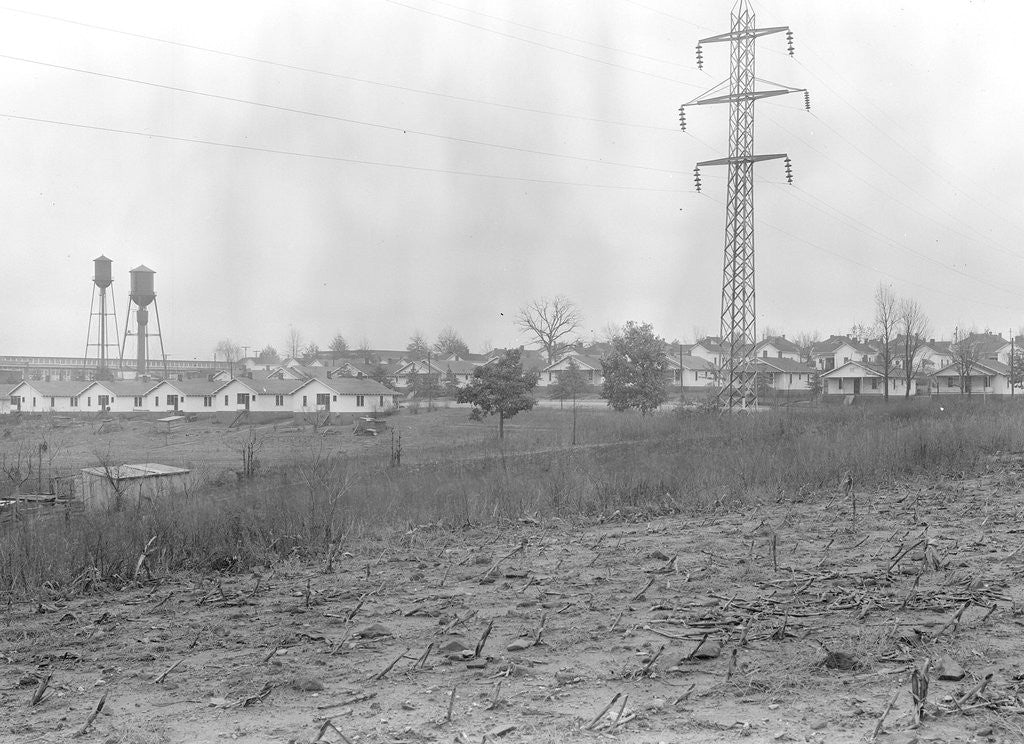 Detail of High Point, North Carolina - Housing. General view of company-owned mill village - Highland Yarn Mills by Lewis Hine