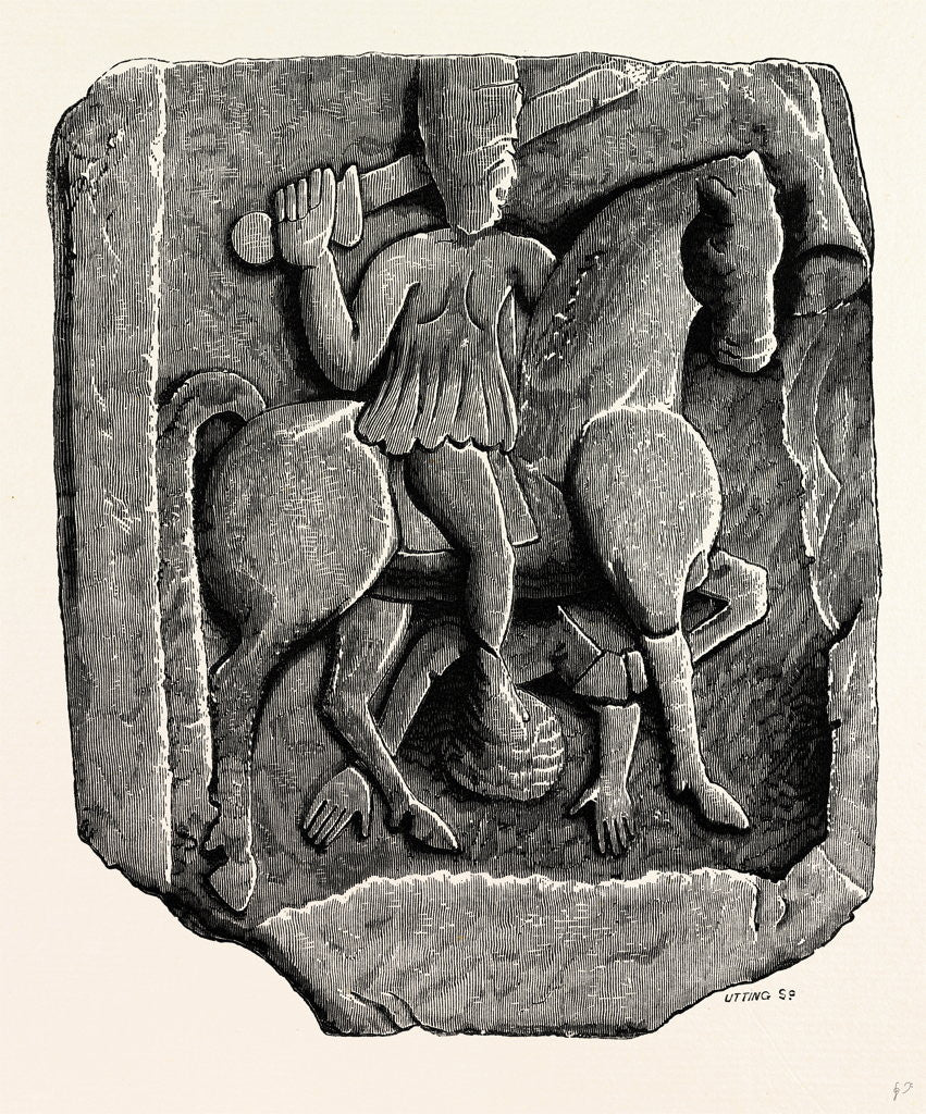 Detail of Roman Sculptured Stone from Kirkby Thore by Anonymous