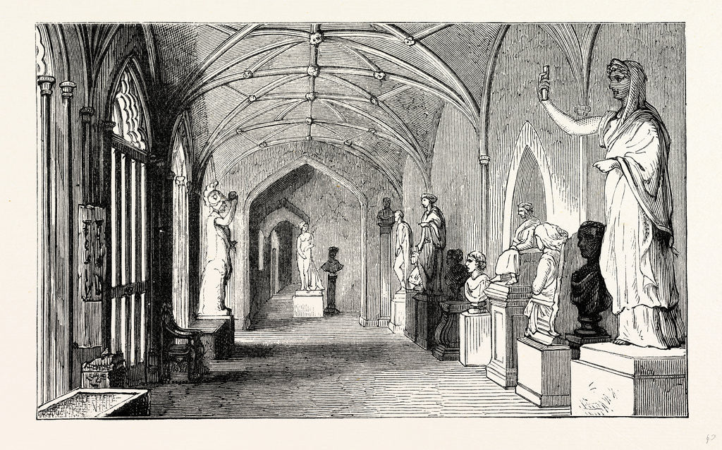 Detail of Lowther Castle, the Sculpture Gallery by Anonymous