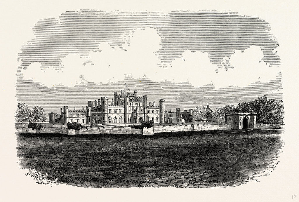 Detail of Lowther Castle, North Front by Anonymous