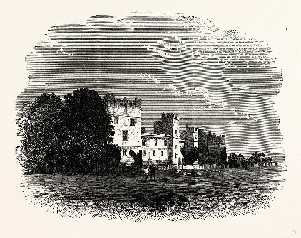 Detail of Raby Castle, West Side by Anonymous