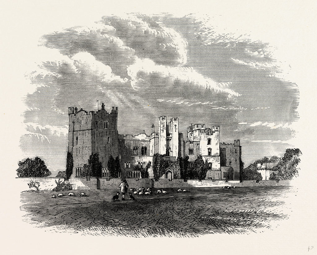 Detail of East Side of Raby Castle by Anonymous