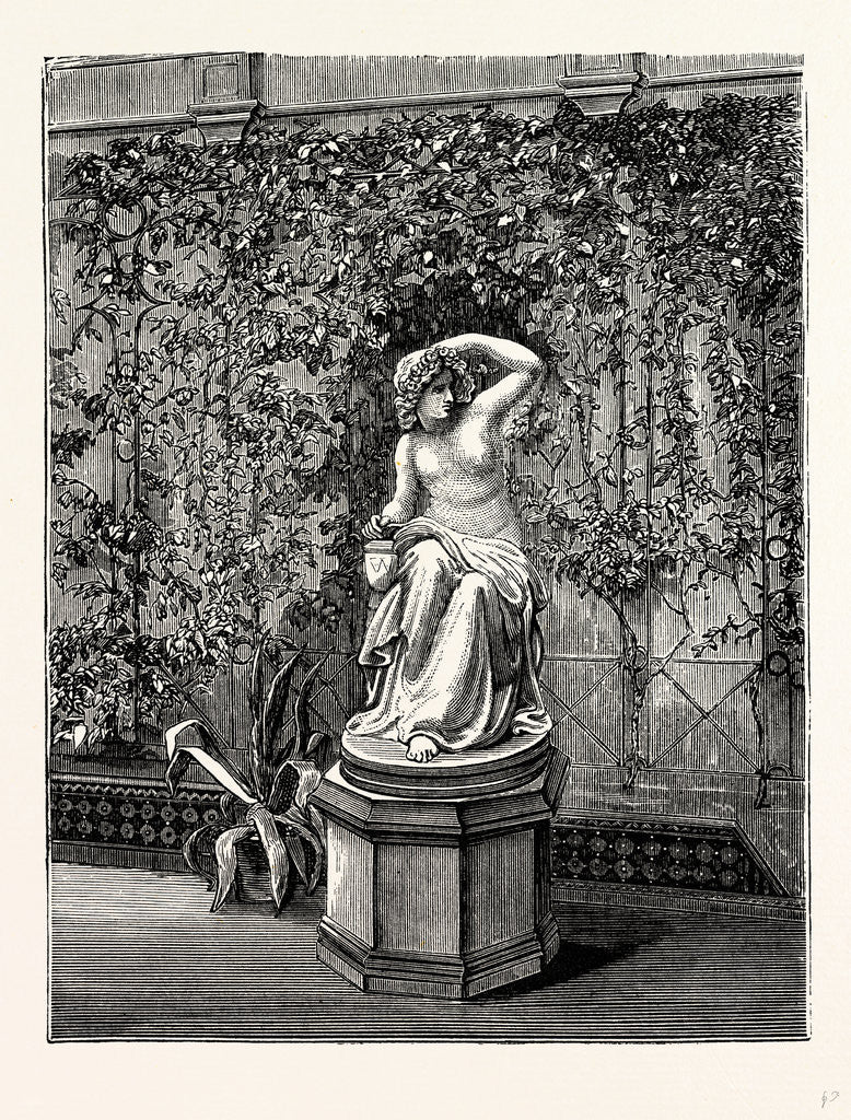 Detail of In the Winter Garden. Nymph at her Toilet, Haudmauer, Somerleyton by Anonymous