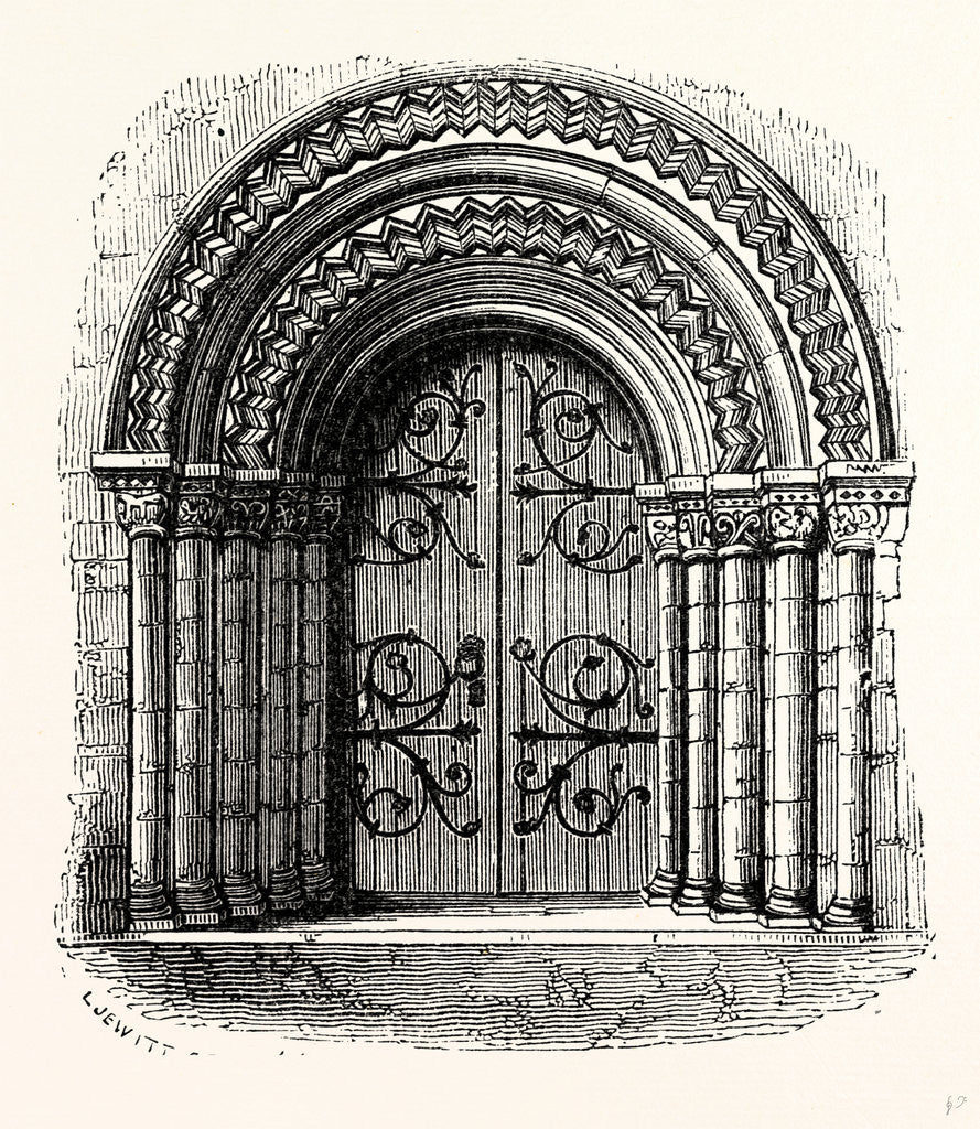 Detail of West Doorway, Melbourne Church by Anonymous