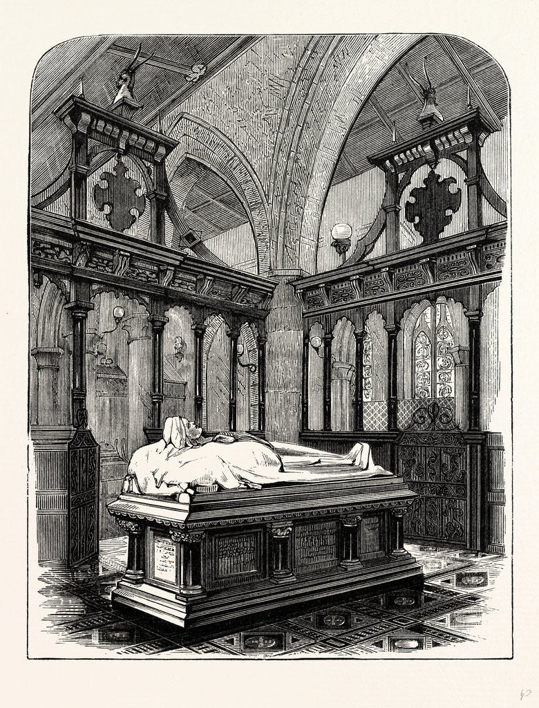 Detail of Monument of Harriet, Duchess of Sutherland, Trentham Church by Anonymous