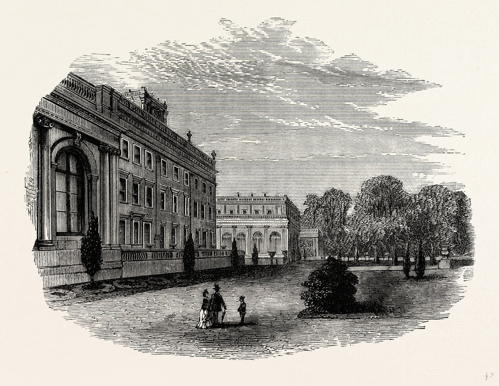 Detail of The Conservatory and Private Wing, South Front, Trentham by Anonymous