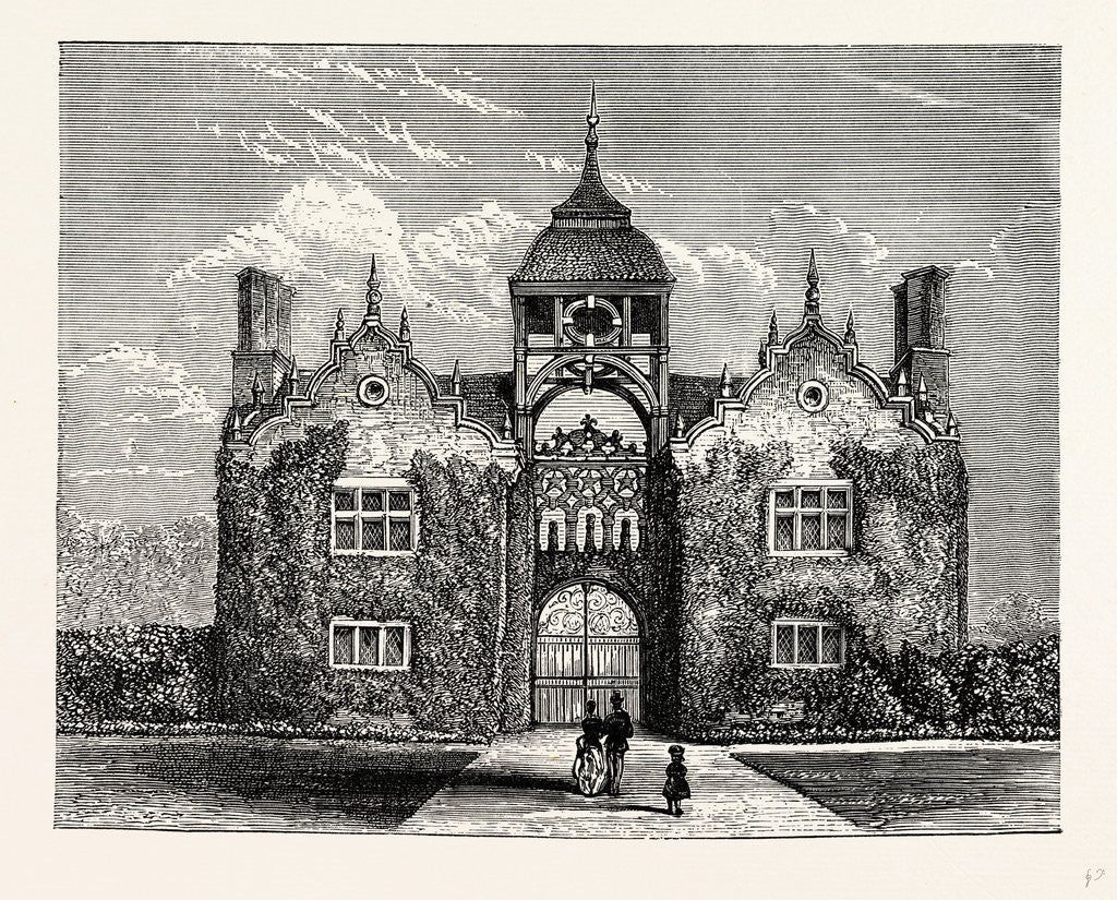 Detail of The Gatehouse, as seen from the Mansion, Westwood Park, UK by Anonymous